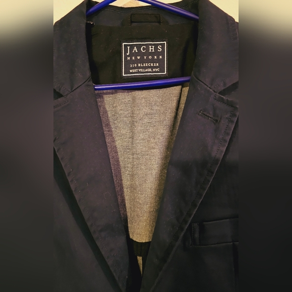 Mens Large Jachs New York Navy Jacket Coat Suit - Picture 3 of 14